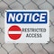 Signmission Restricted Access OSHA Notice Sign, Plastic, 14in W x 10in L, 2PK OS-2PACK-NS-P-1014-L-18072 - alternate 3